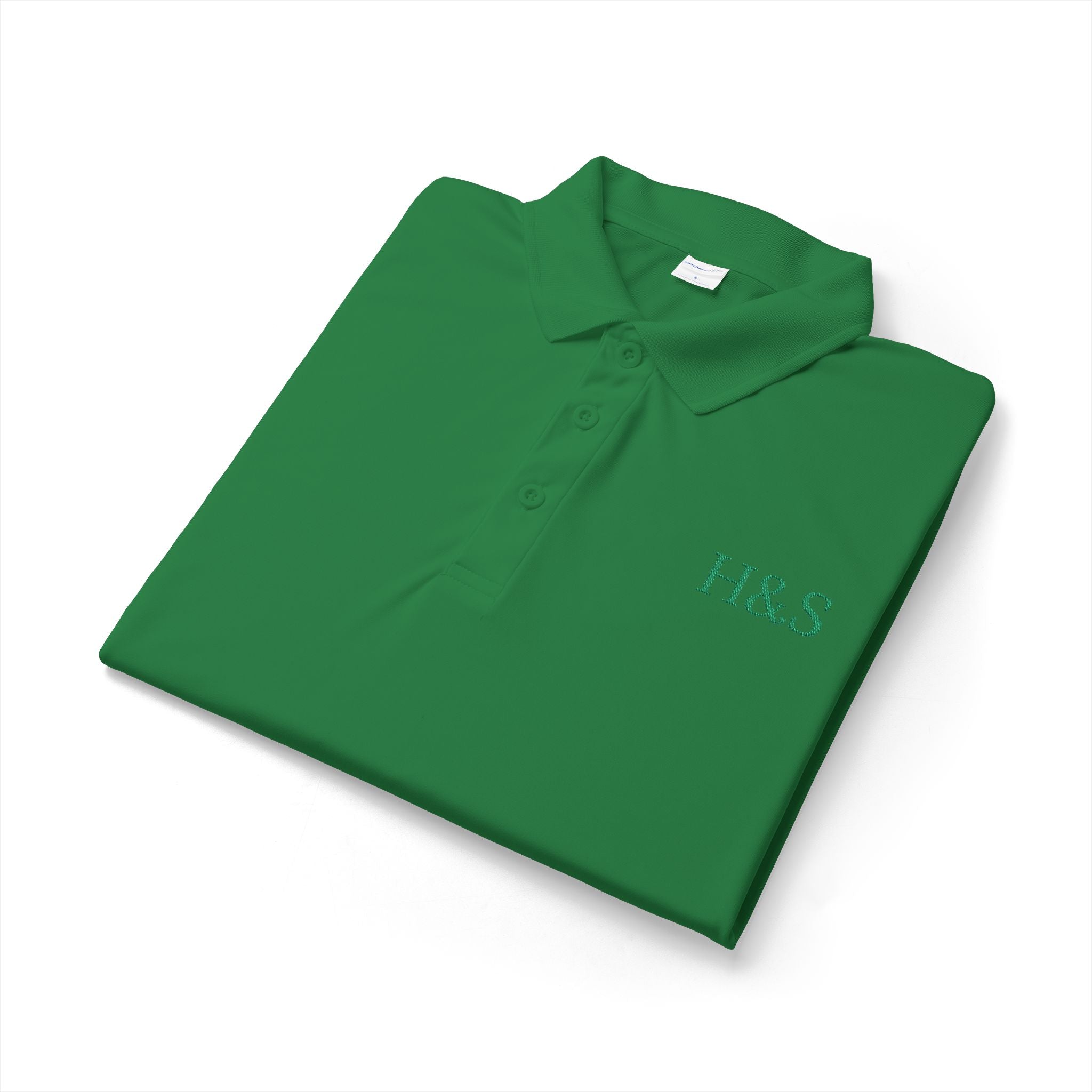 HypeandStitch Men's Short-Sleeve Polo Shirt | Vibrant Green
