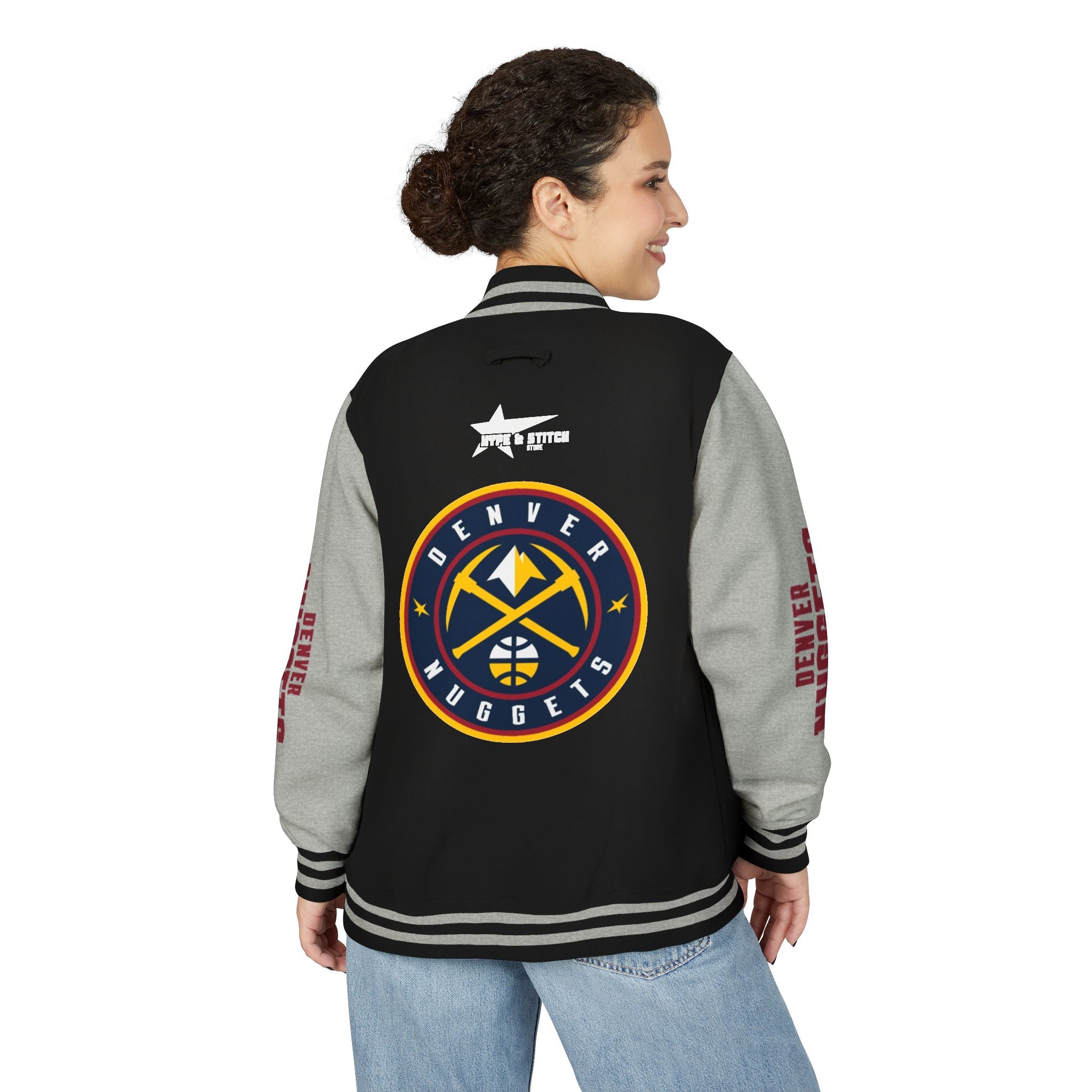 Denver Nuggets Varsity Jacket | Unisex Streetwear Letterman