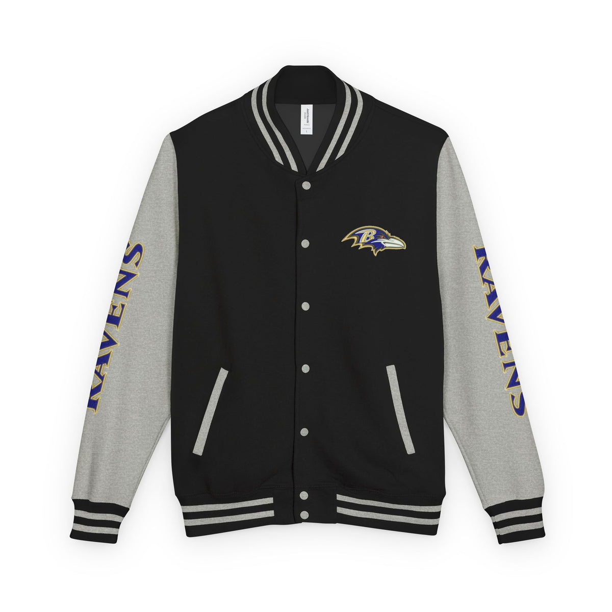 Baltimore Ravens Varsity Jacket – Unisex Letterman Jacket with Custom Sleeve Print & Team Logo
