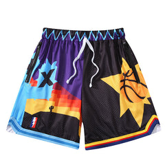 American Basketball Shorts Double Mesh