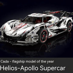 Apollo Sports Car Building Blocks Assembled Remote-control Automobile Toys