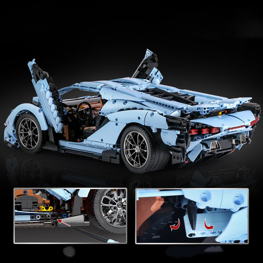 Technology Machinery Series Sports Car Assembled Building Blocks Toys