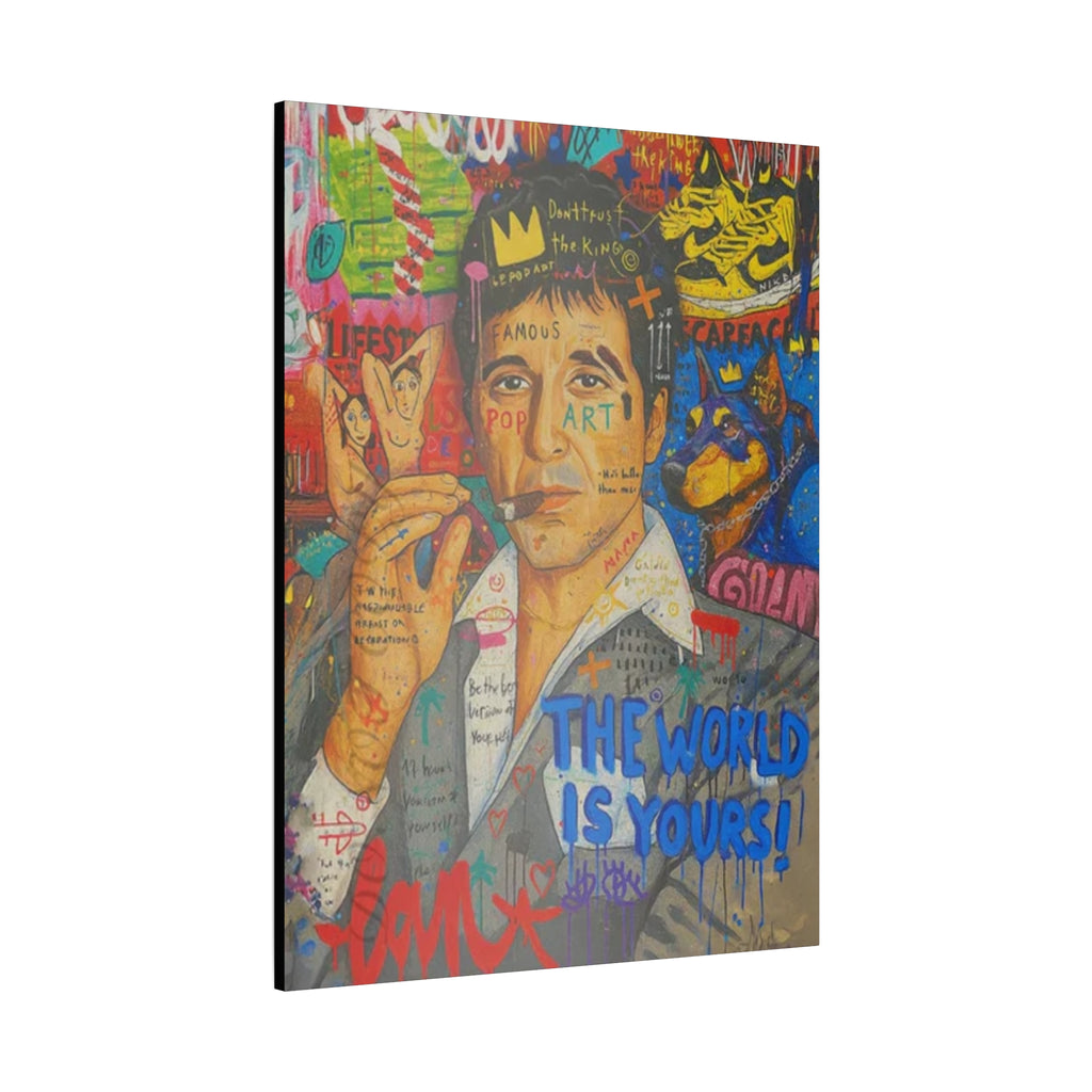 Scarface Street Art Canvas - "The American Dream" Tony Montana Pop Art Print