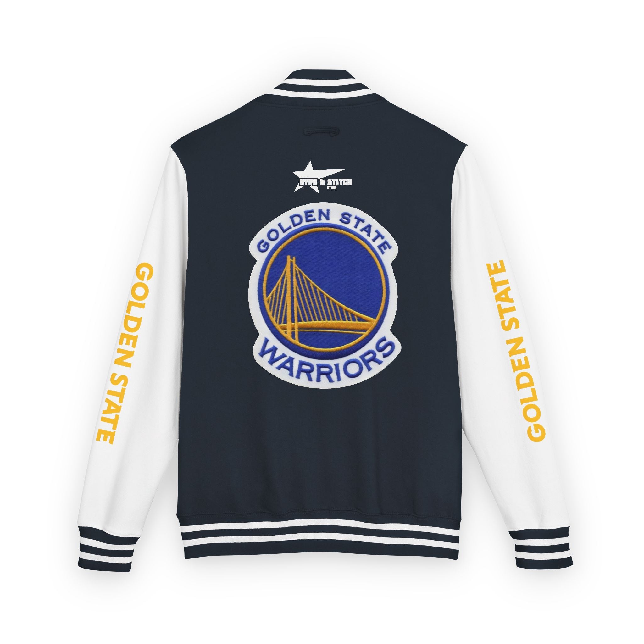 Golden State Warriors Unisex Heavyweight Varsity Letterman Jacket