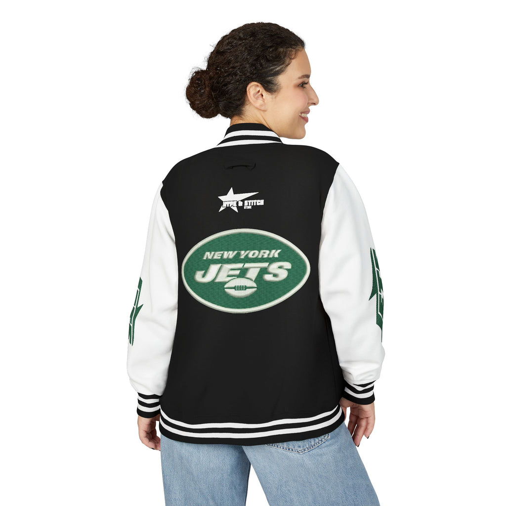 New York Jets Heavyweight Fan Varsity Jacket
