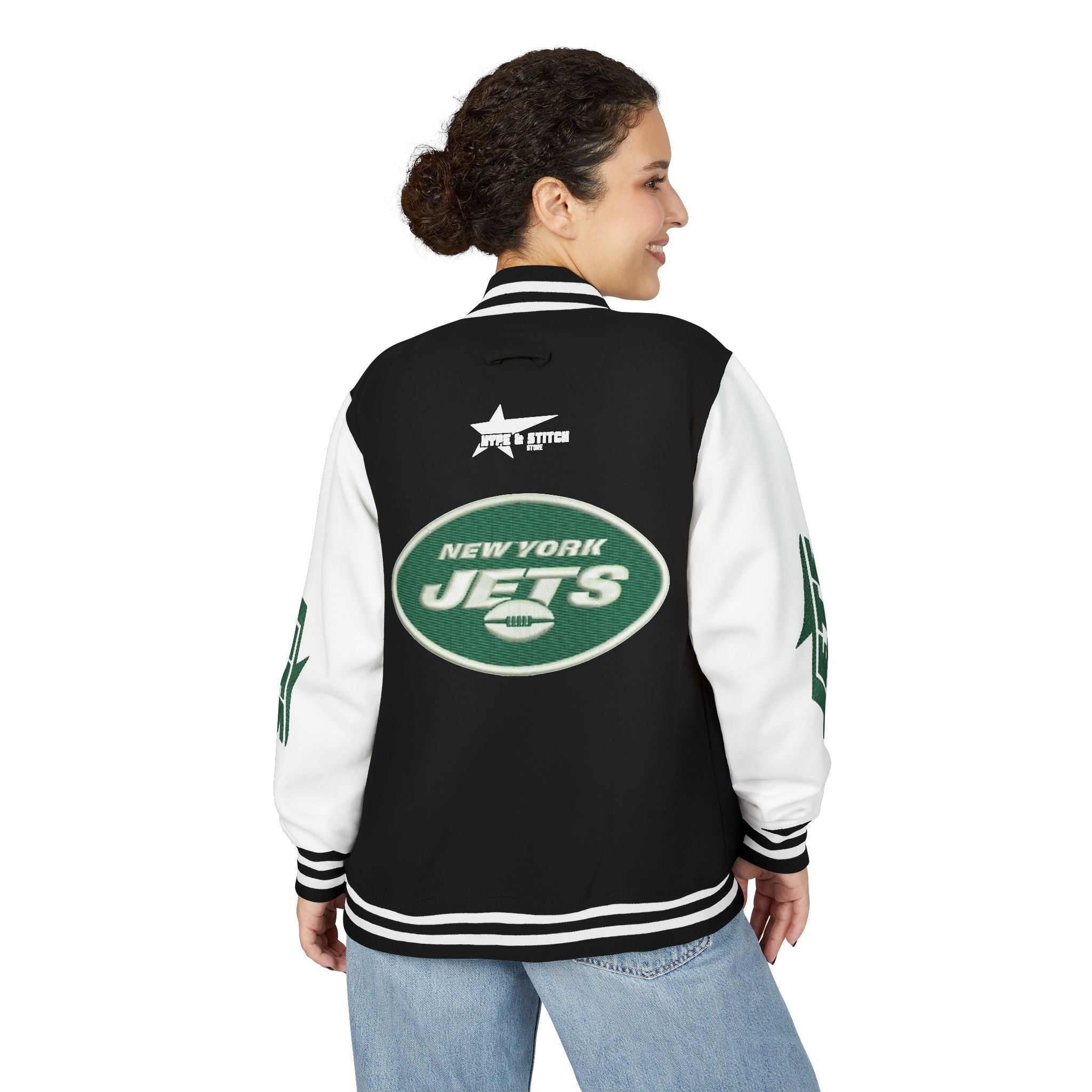 New York Jets Heavyweight Fan Varsity Jacket