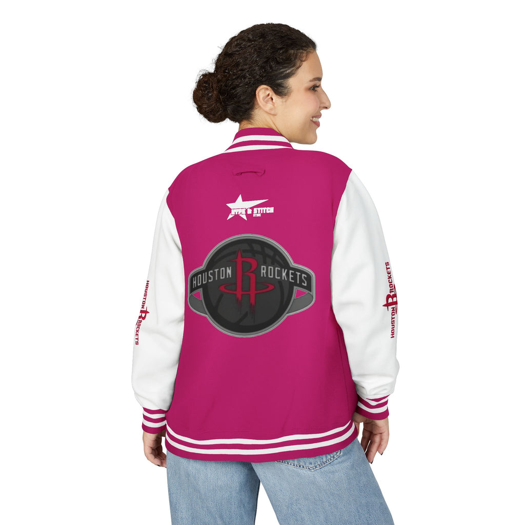 Houston Rockets Varsity Jacket | Unisex Streetwear Letterman