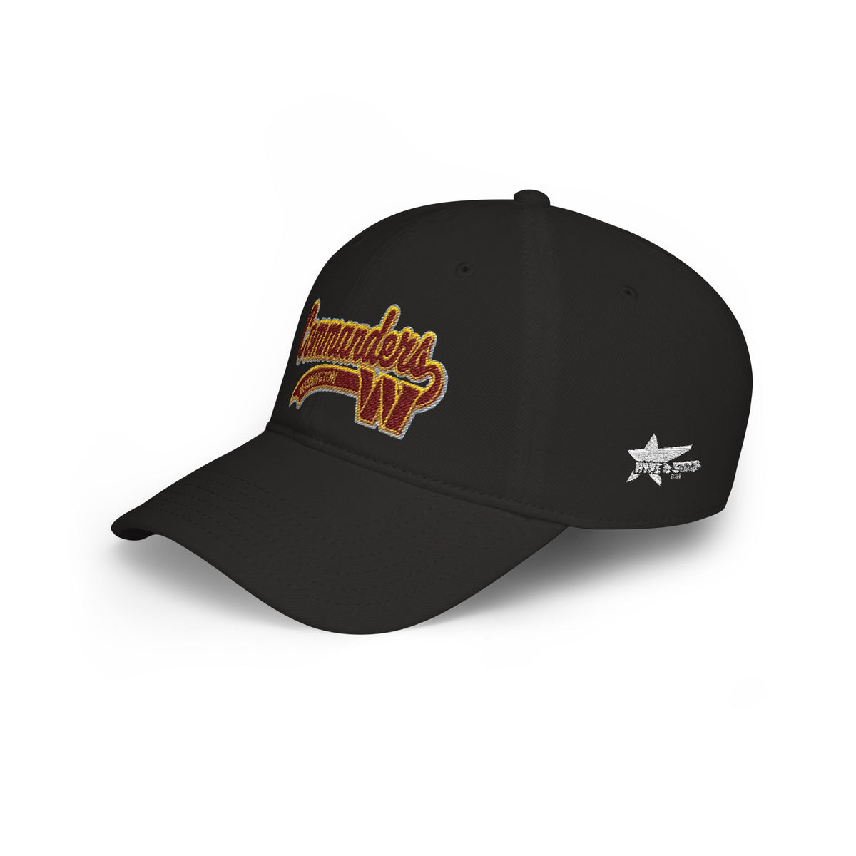 Commanders Script Embroidered Low Profile Baseball Cap