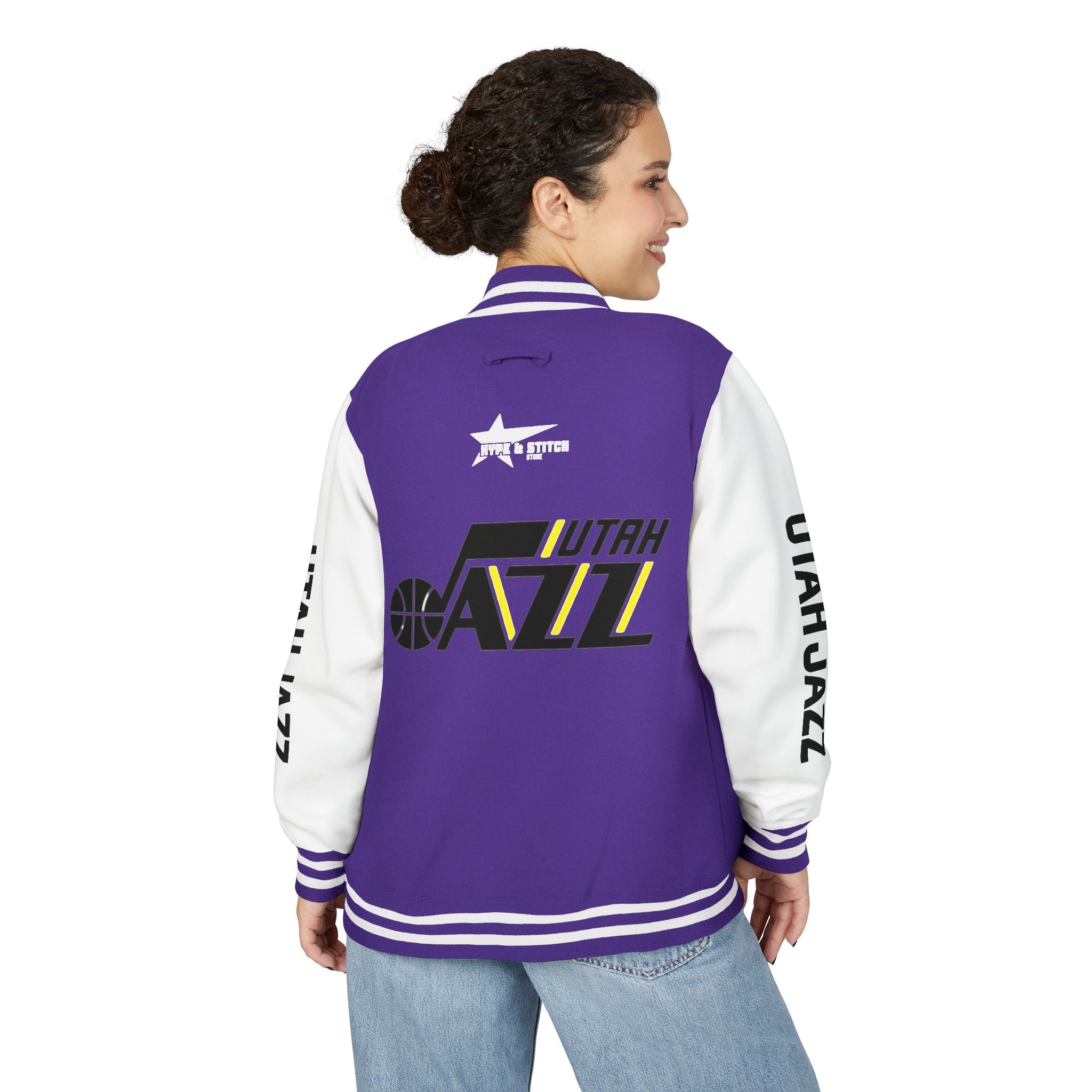 Utah Jazz Varsity Jacket | Unisex Streetwear Letterman