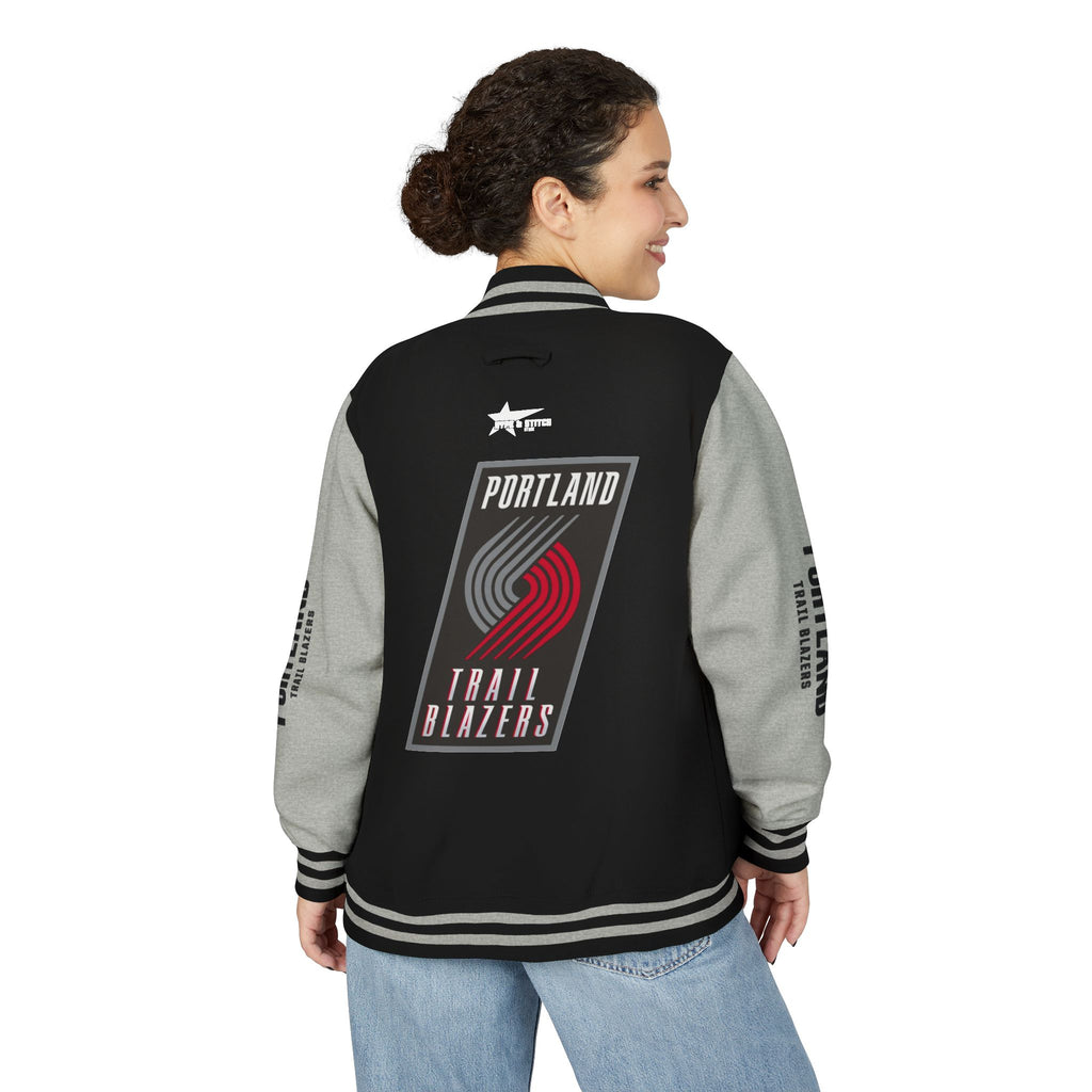 Portland Trail Blazers Varsity Jacket | Unisex Streetwear Letterman