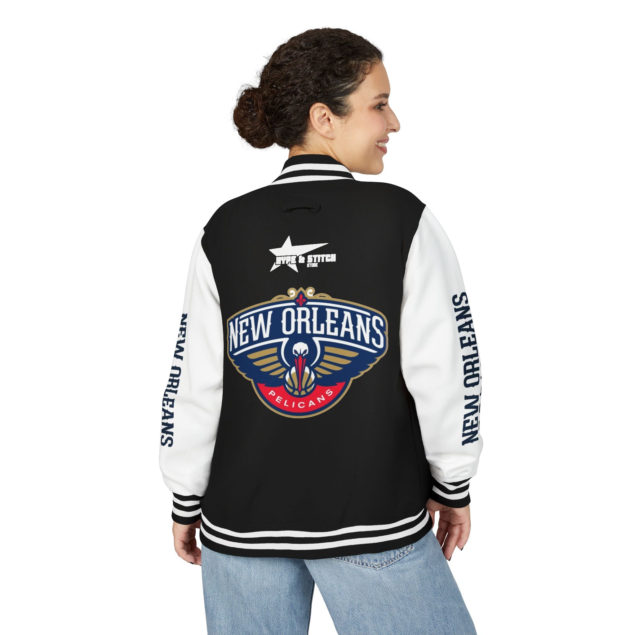 New Orleans Pelicans Varsity Jacket | Unisex Streetwear Letterman