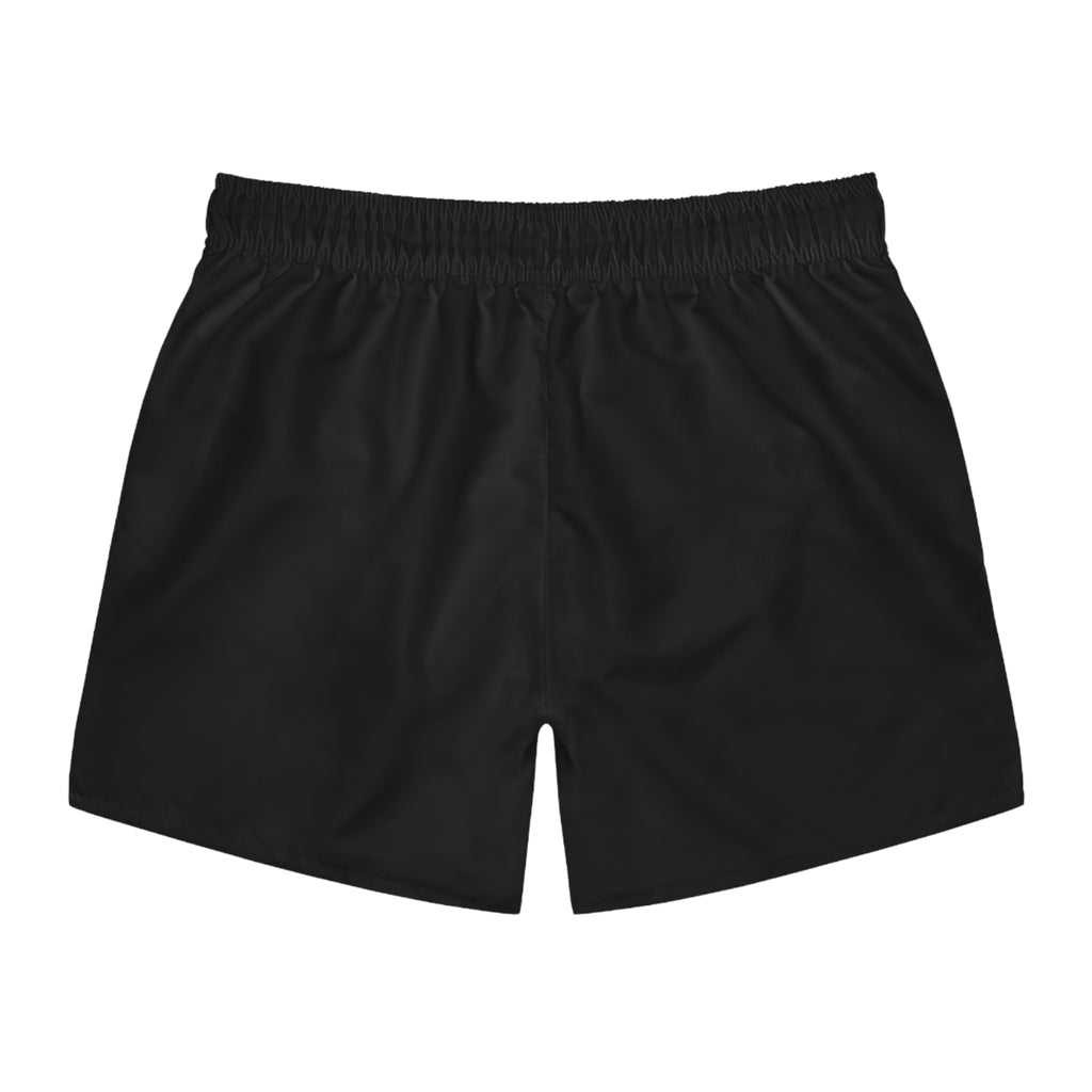 Men's Classic Black Swim Trunks – Quick-Dry Pool & Beach Shorts