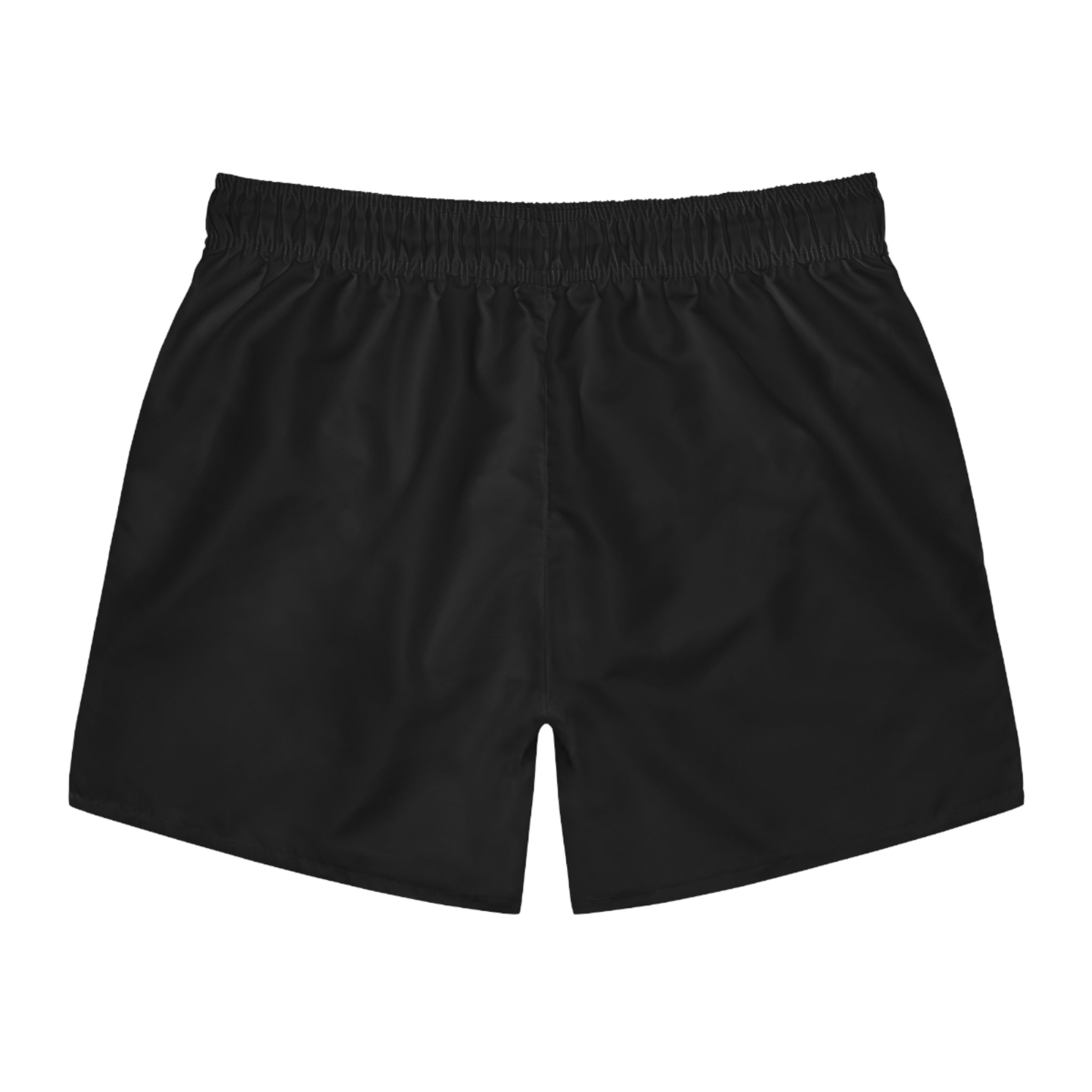 Men's Classic Black Swim Trunks – Quick-Dry Pool & Beach Shorts