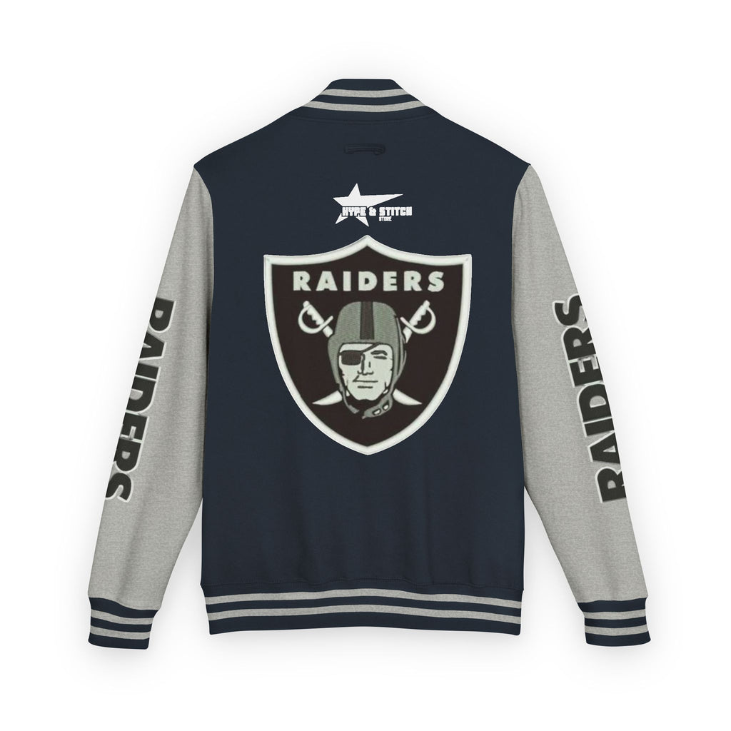 Las Vegas Raiders Vintage Letterman Varsity Jacket – Classic Streetwear Outerwear