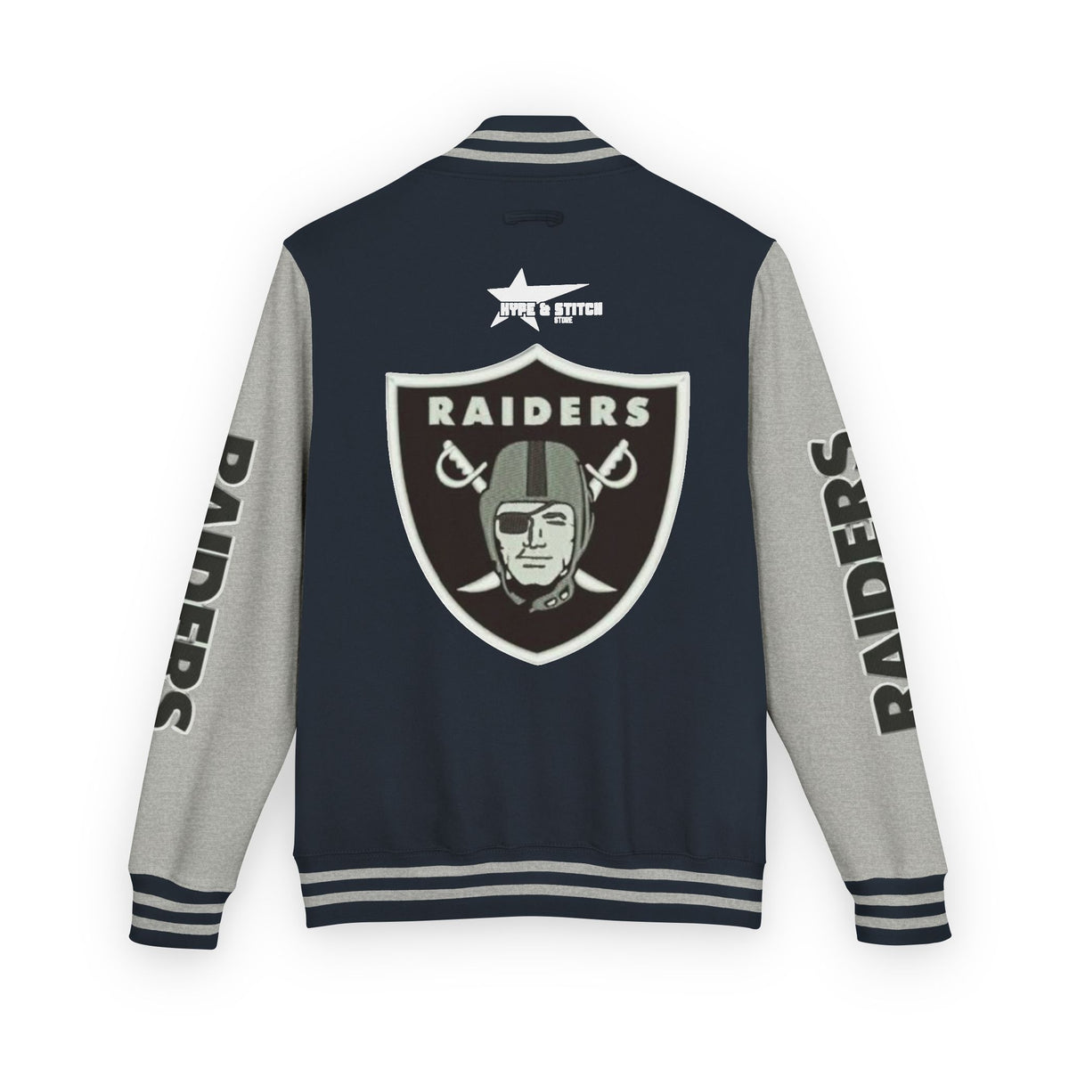 Las Vegas Raiders Vintage Letterman Varsity Jacket – Classic Streetwear Outerwear