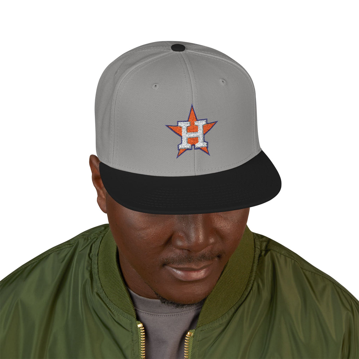 Houston Astros Snapback Hat | Multi-Color Flat Brim Custom Cap