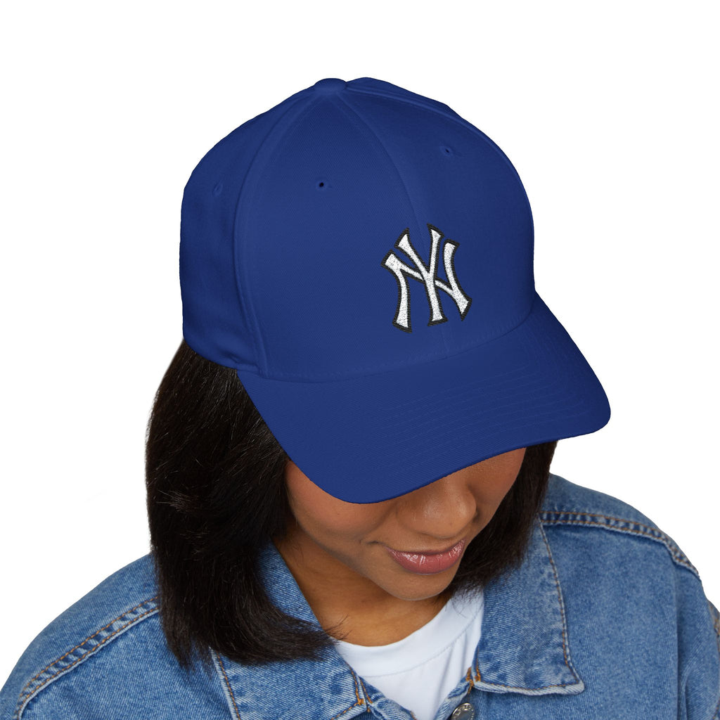 Embroidered NY Classic Baseball Cap | Unisex Structured Curved Brim Hat