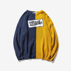 Men's patchwork colorblock sweater