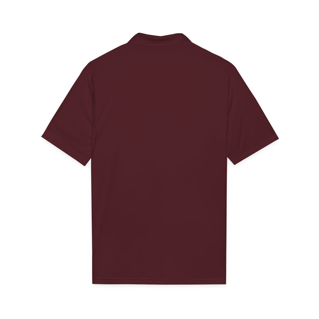 HypeandStitch Men's Embroidered Polo Shirt – Maroon