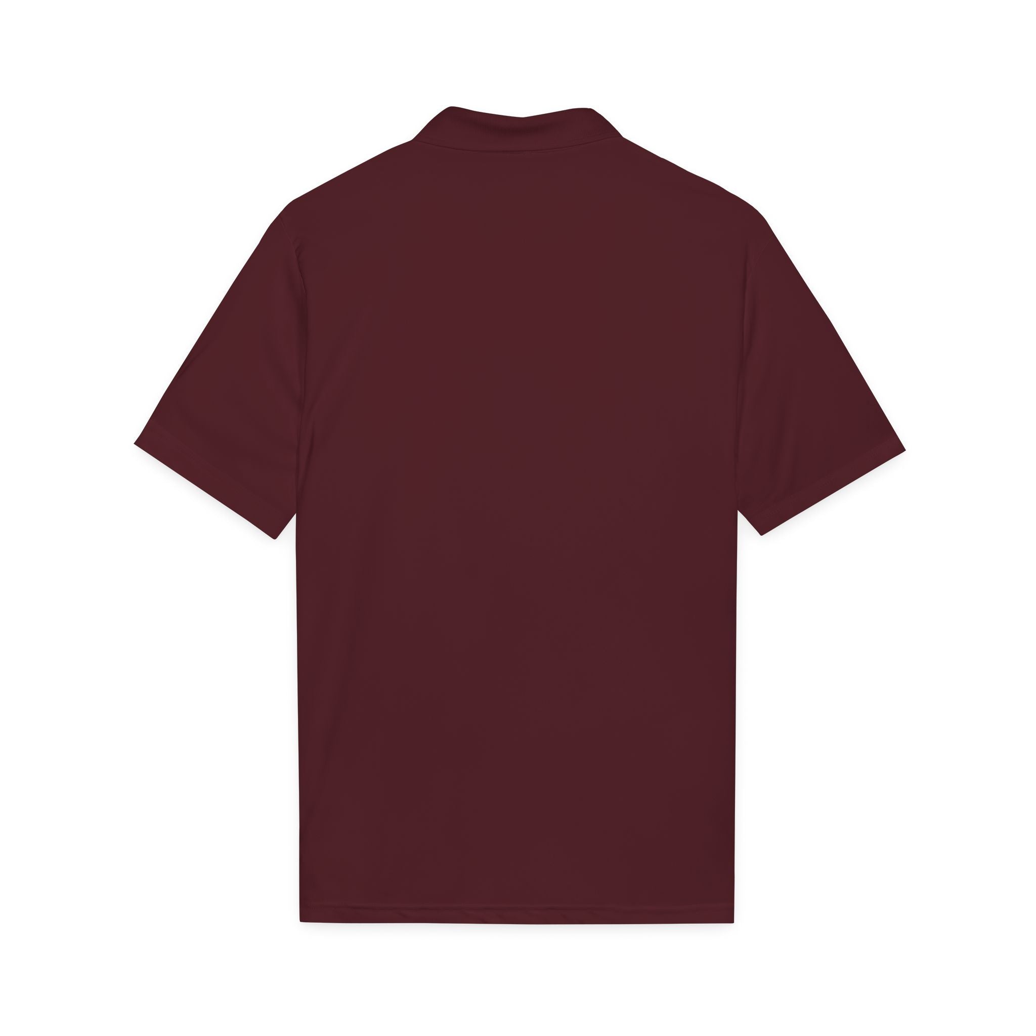 HypeandStitch Men's Embroidered Polo Shirt – Maroon