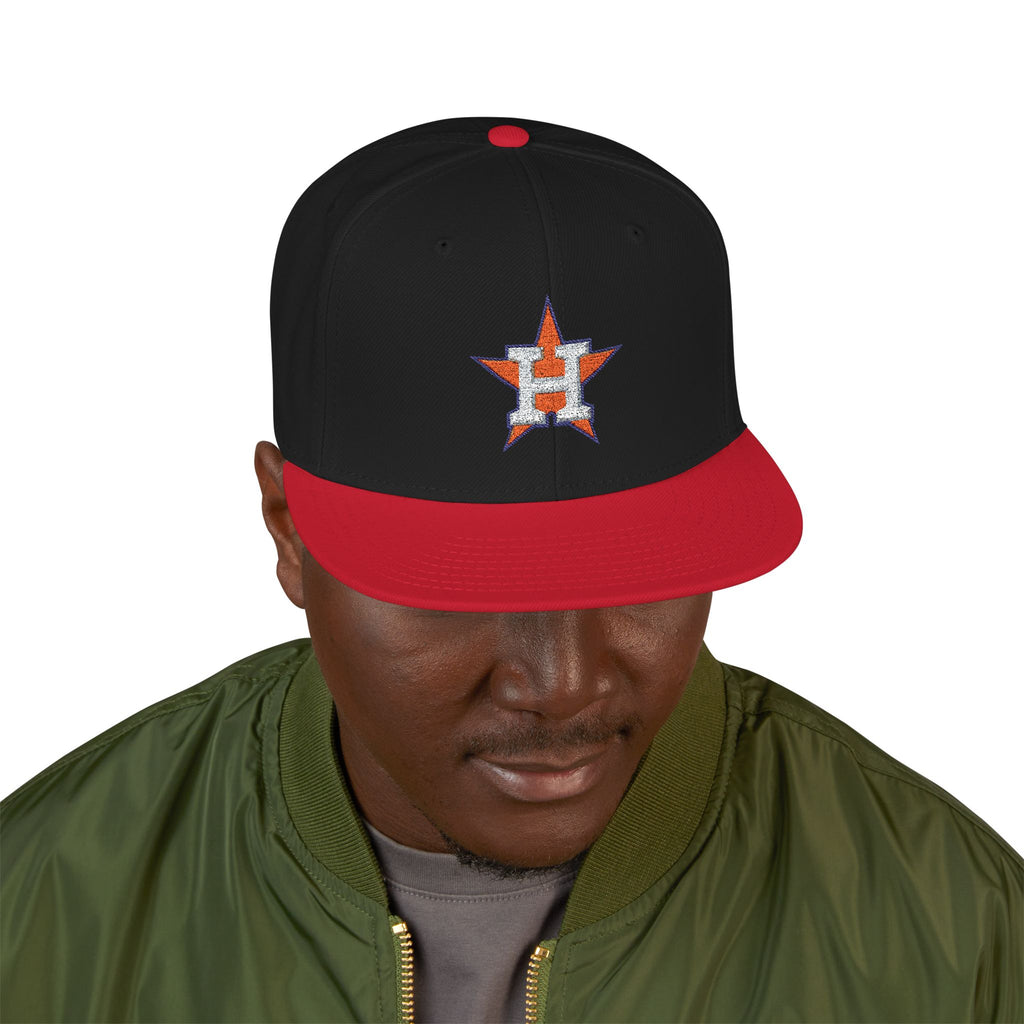 Houston Astros Snapback Hat | Multi-Color Flat Brim Custom Cap