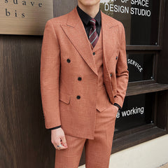 Spring And Summer Professional Casual Men's Three-piece Suit Jacket