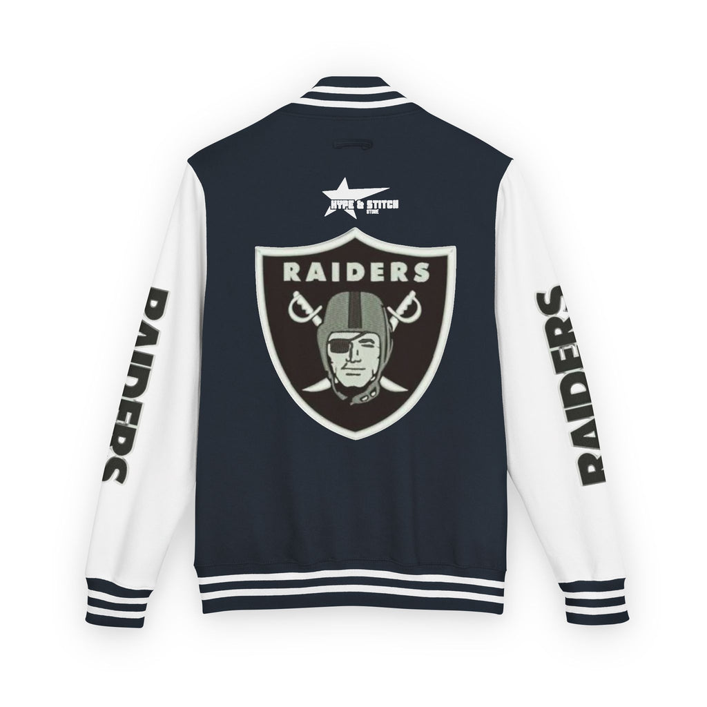Las Vegas Raiders Vintage Letterman Varsity Jacket – Classic Streetwear Outerwear