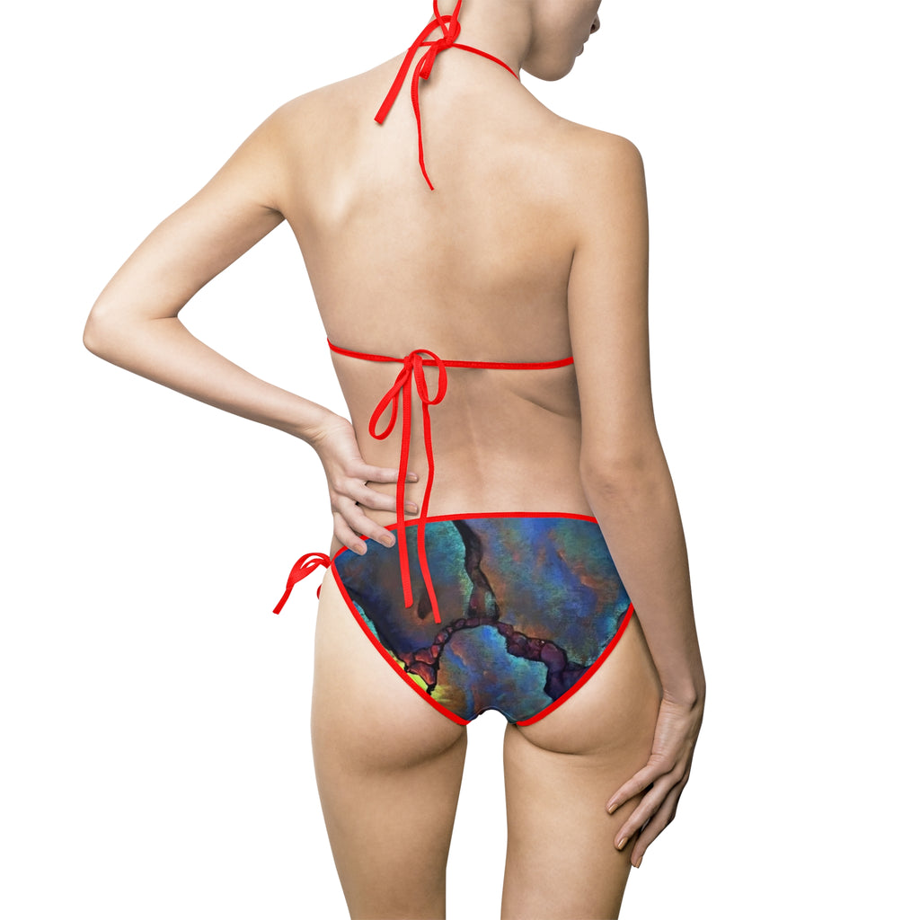 Electric Bloom Women's Two-Piece Swimsuit