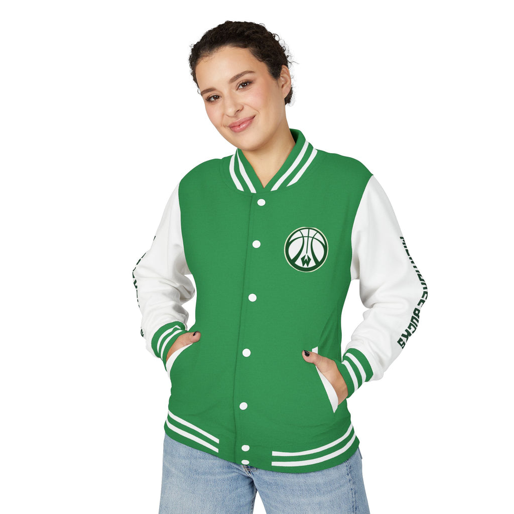Milwaukee Bucks Varsity Jacket | Unisex Streetwear Letterman
