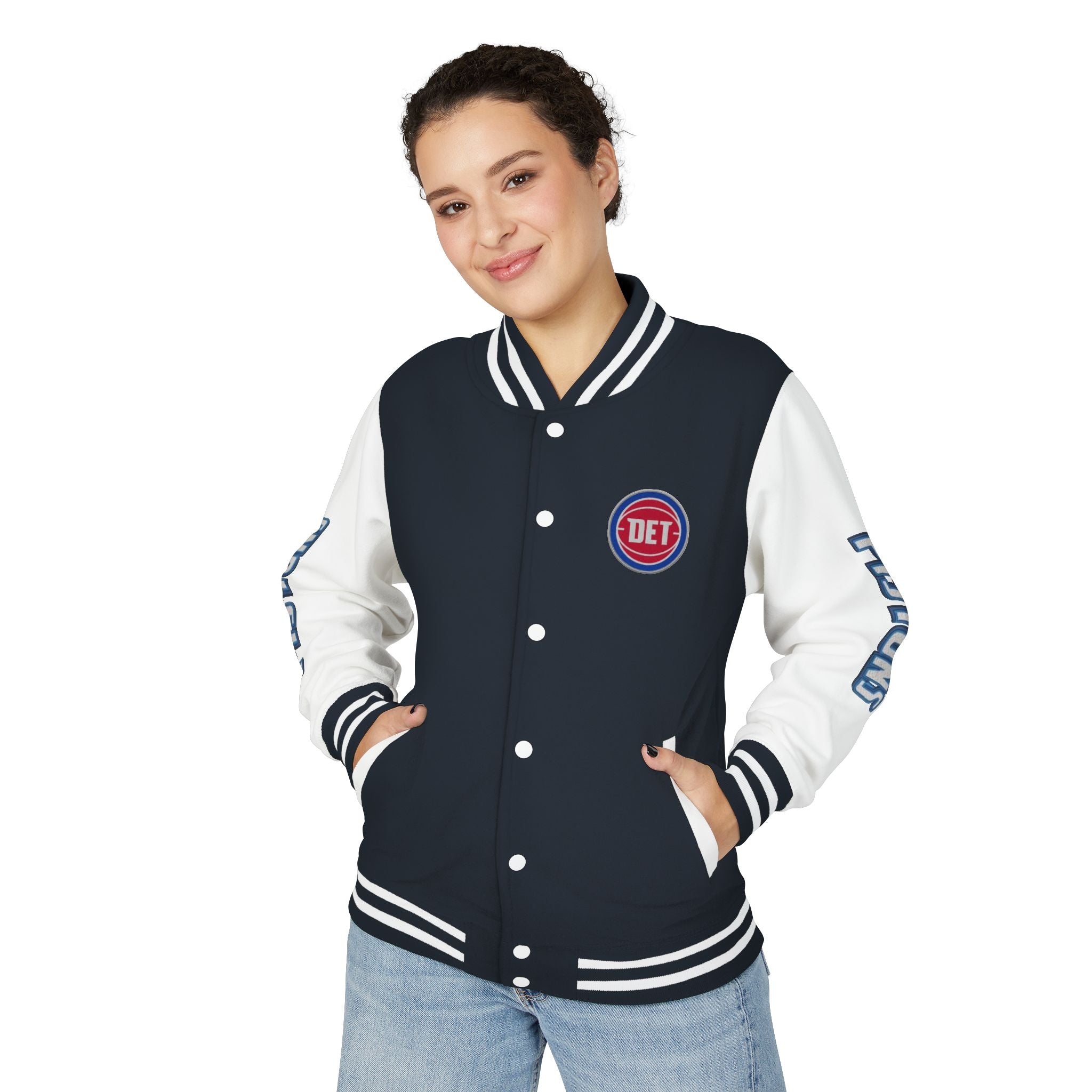 Detroit Pistons Varsity Jacket | Unisex Streetwear Letterman