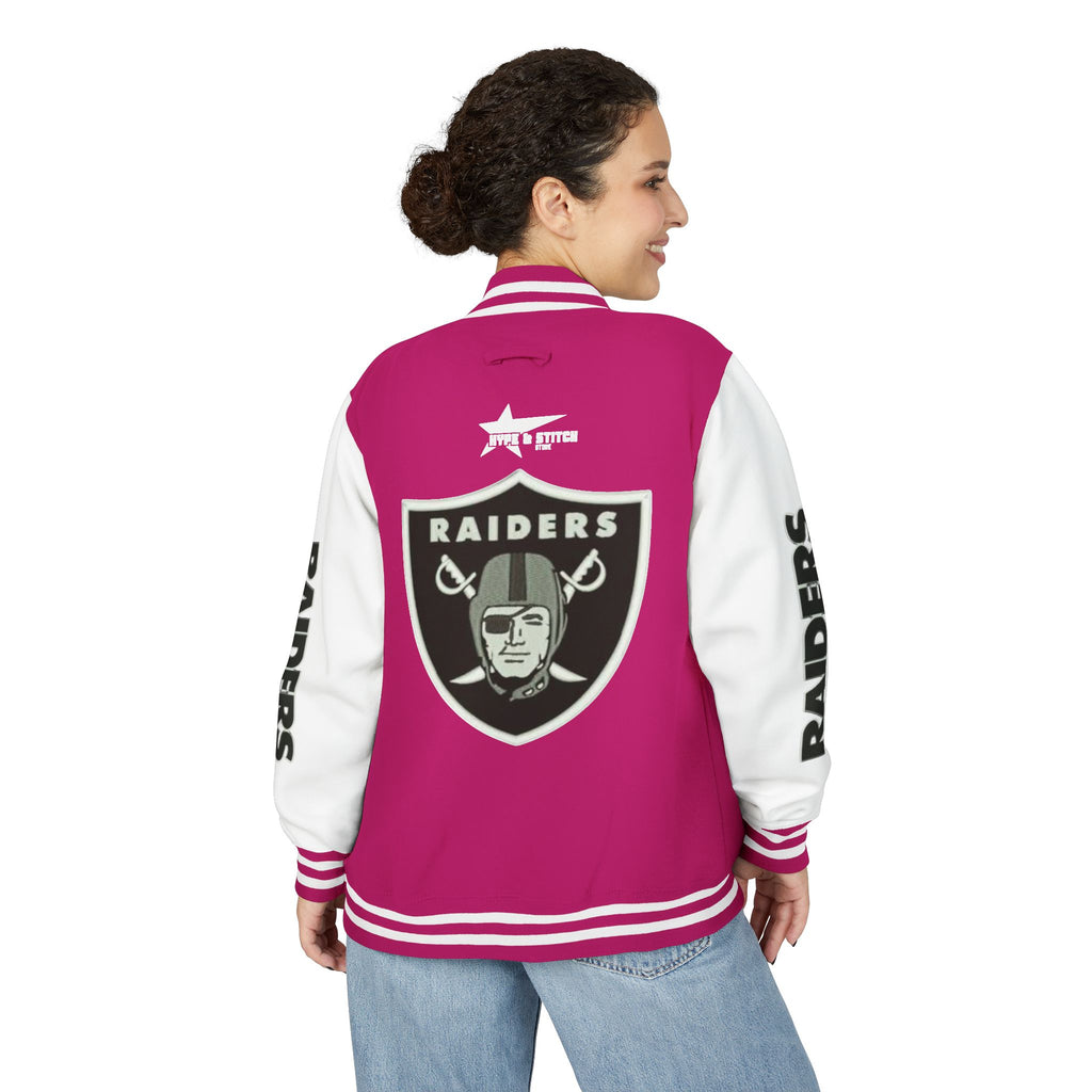 Las Vegas Raiders Vintage Letterman Varsity Jacket – Classic Streetwear Outerwear