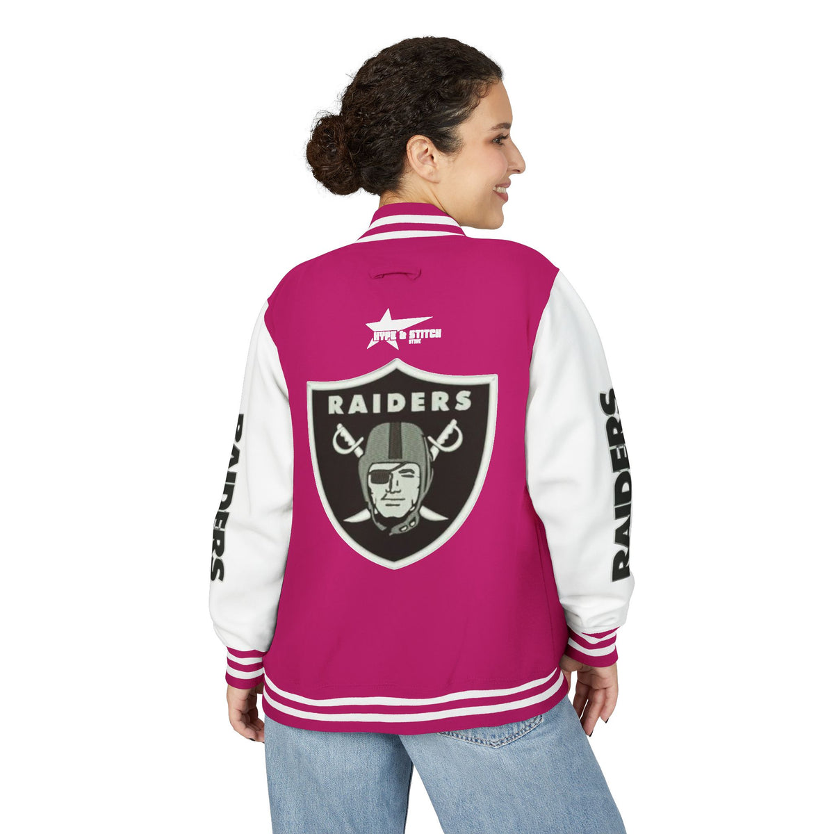 Las Vegas Raiders Vintage Letterman Varsity Jacket – Classic Streetwear Outerwear