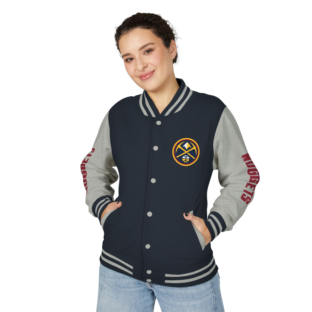 Denver Nuggets Varsity Jacket | Unisex Streetwear Letterman