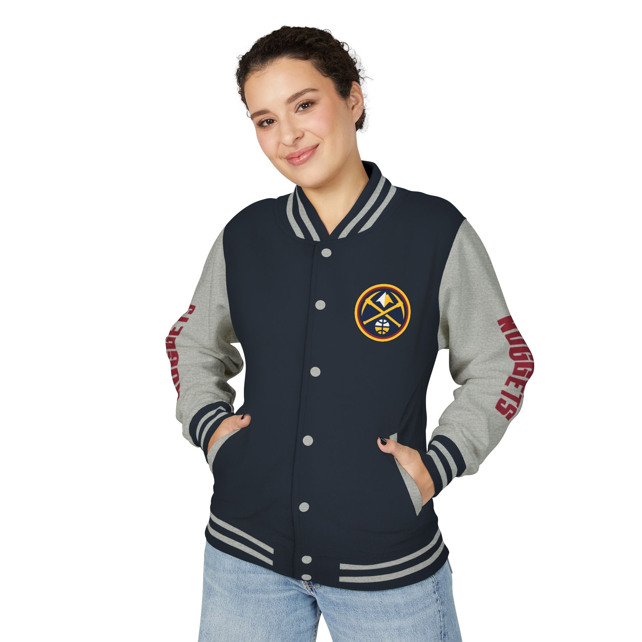 Denver Nuggets Varsity Jacket | Unisex Streetwear Letterman