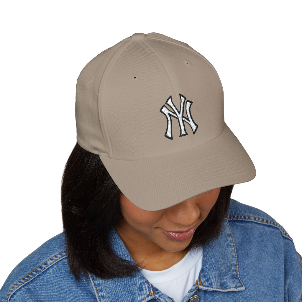 Embroidered NY Classic Baseball Cap | Unisex Structured Curved Brim Hat