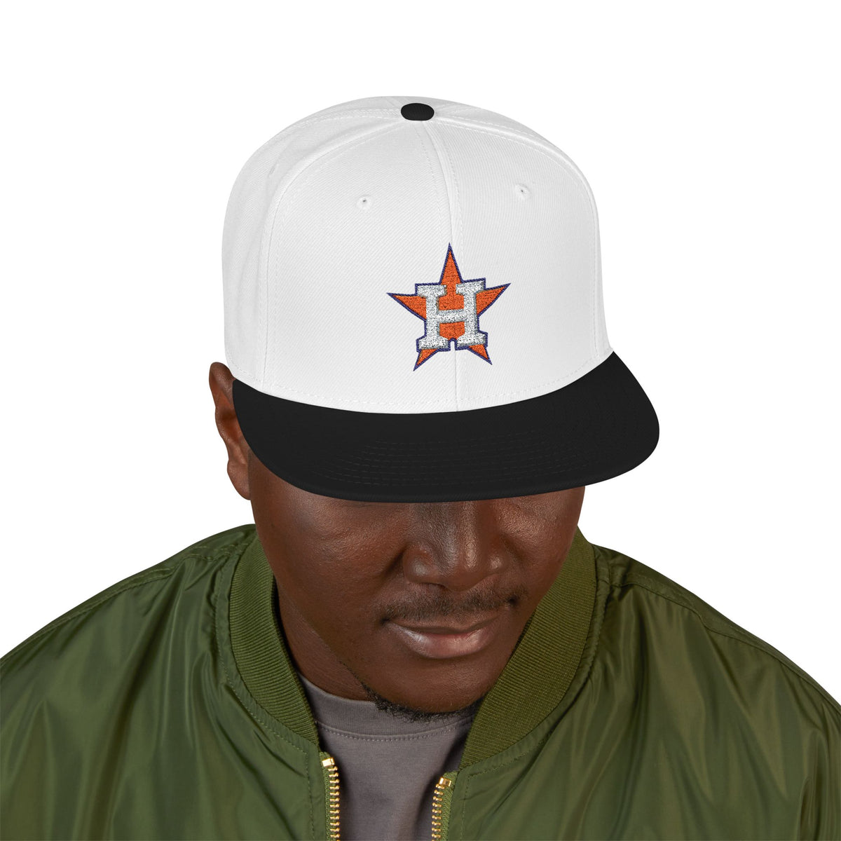 Houston Astros Snapback Hat | Multi-Color Flat Brim Custom Cap