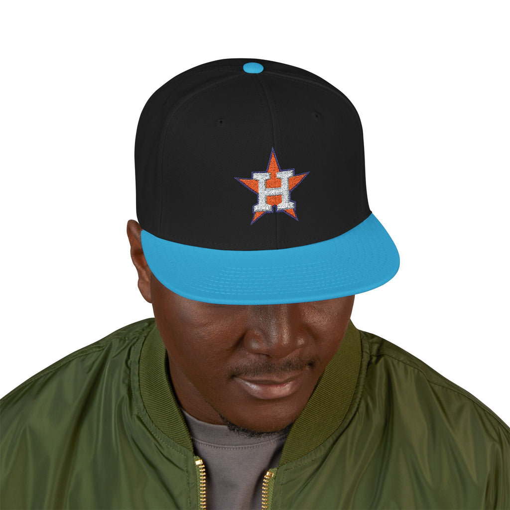 Houston Astros Snapback Hat | Multi-Color Flat Brim Custom Cap