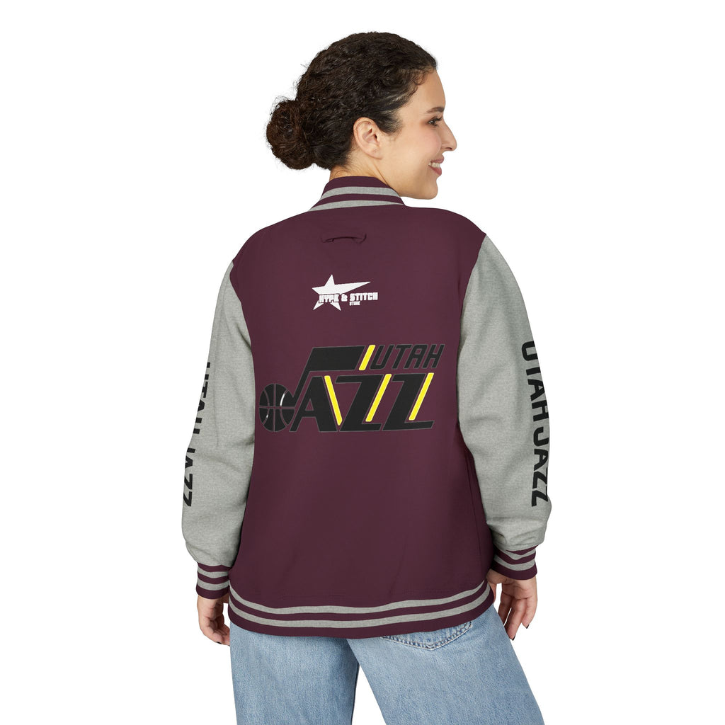 Utah Jazz Varsity Jacket | Unisex Streetwear Letterman