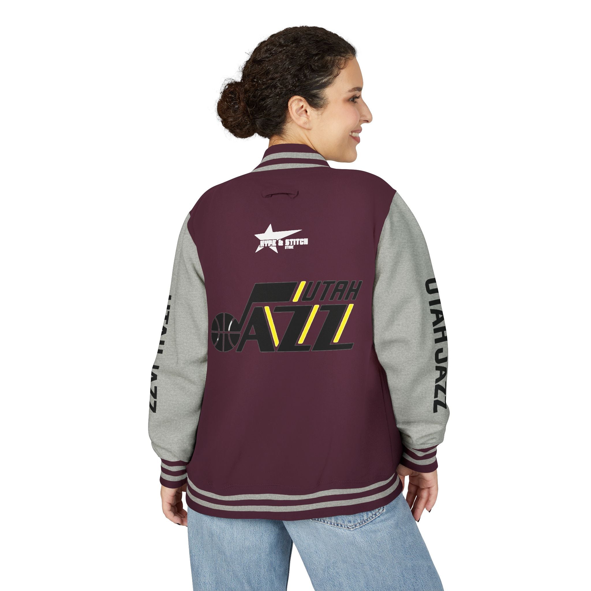 Utah Jazz Varsity Jacket | Unisex Streetwear Letterman