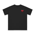 Embroidered Broken Heart Organic T-Shirt | Unisex Streetwear Tee