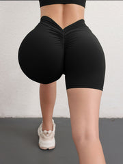 3 Pack High-waisted Butt-lifting Women's Sports Yoga Shorts, Women's Butt Lifting Shorts High Waist Tummy Control Yoga Shorts Ruched Booty Workout Short Leggings