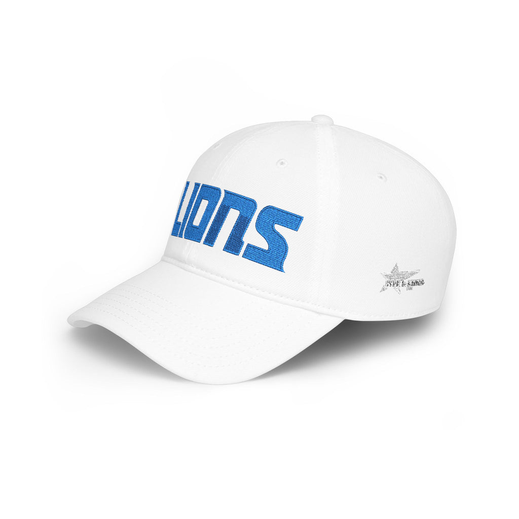 Detroit Lions Embroidered Low Profile Dad Hat – Unisex Baseball Cap