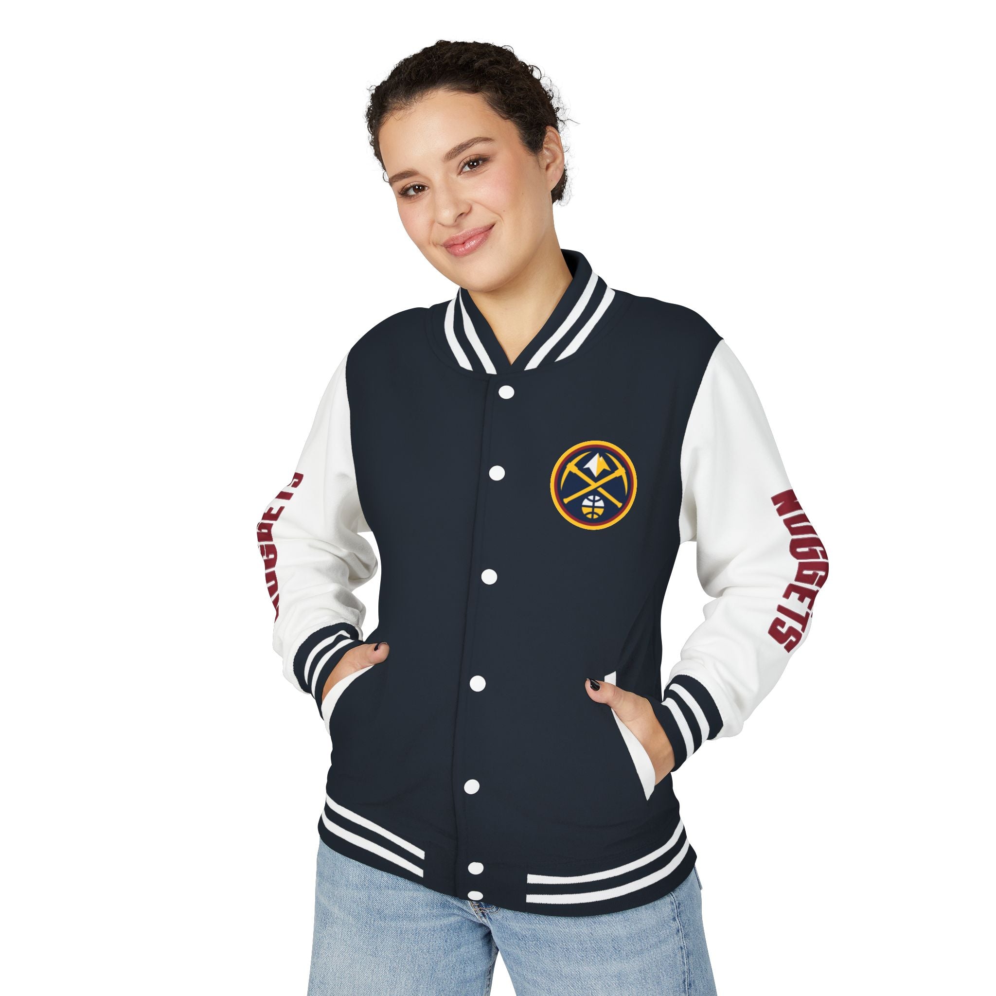 Denver Nuggets Varsity Jacket | Unisex Streetwear Letterman