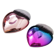 Heart-shaped foundation brush