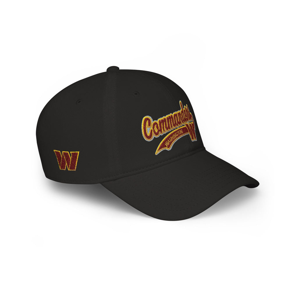 Commanders Script Embroidered Low Profile Baseball Cap
