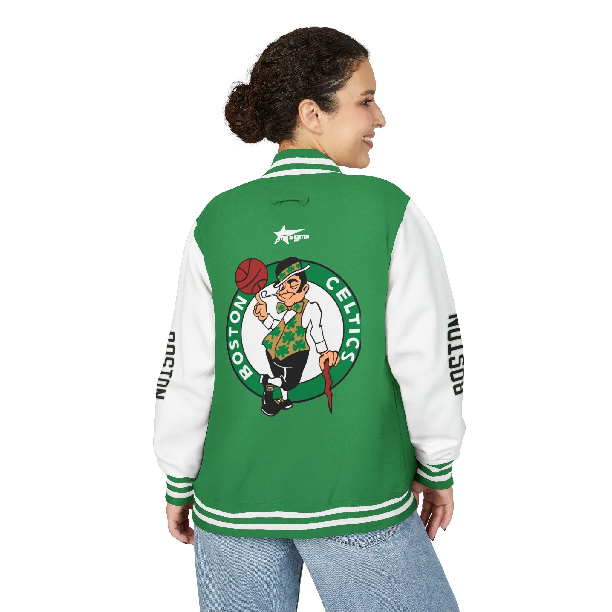 Boston Celtics Unisex Heavyweight Varsity Letterman Jacket