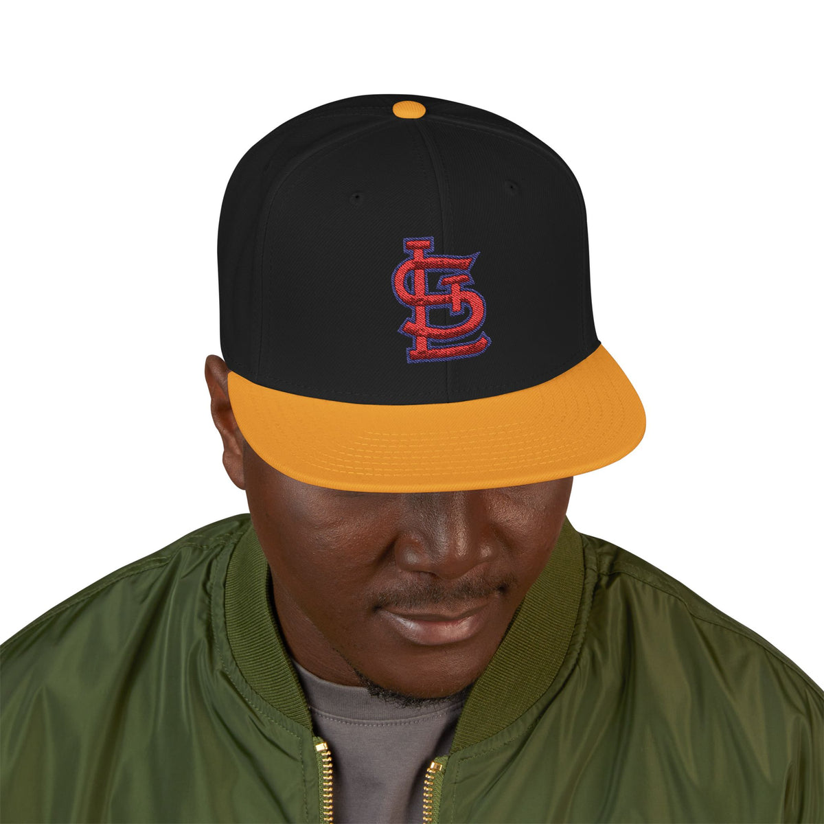 St. Louis Cardinals Flat Brim Fitted Hat with Embroidered Logo