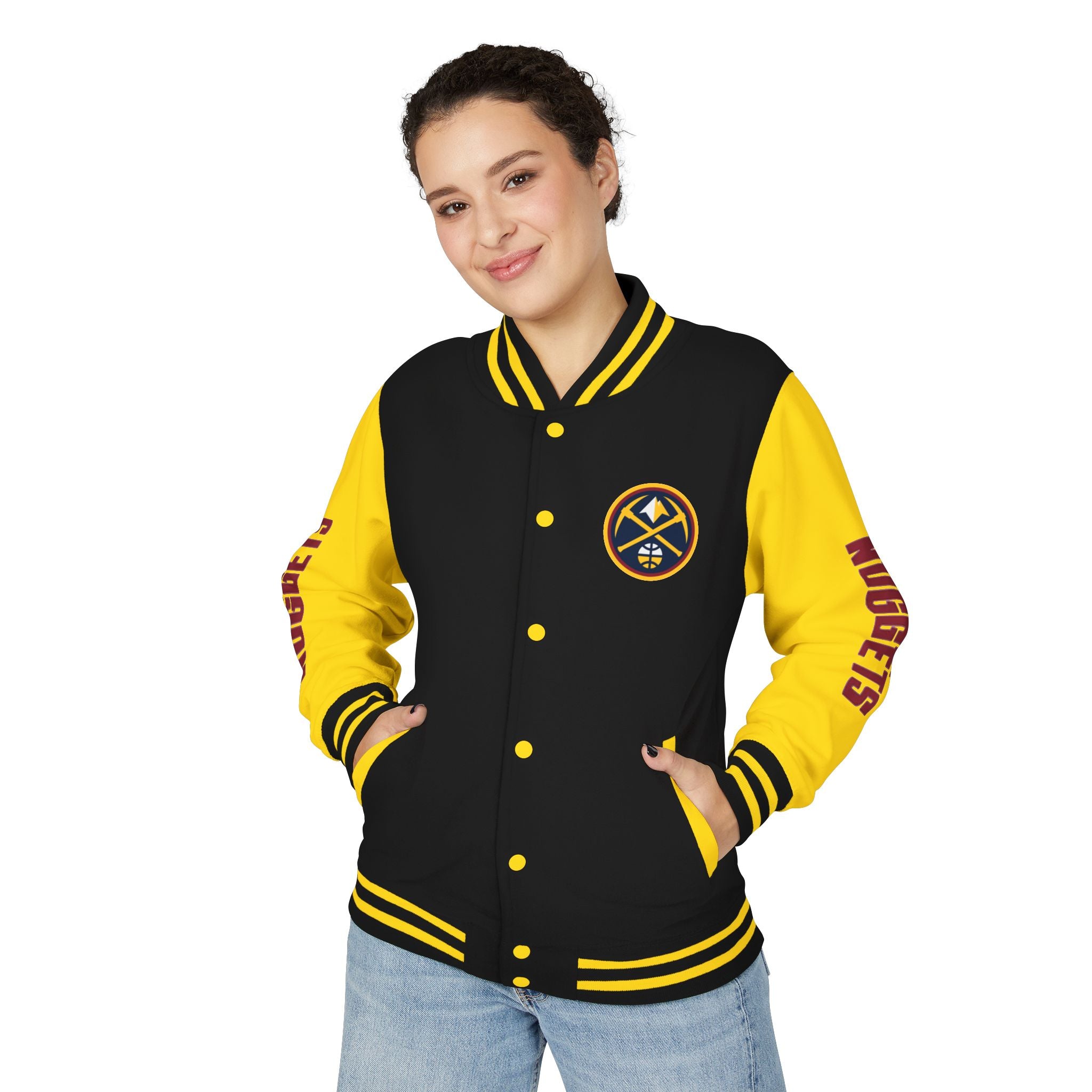 Denver Nuggets Varsity Jacket | Unisex Streetwear Letterman