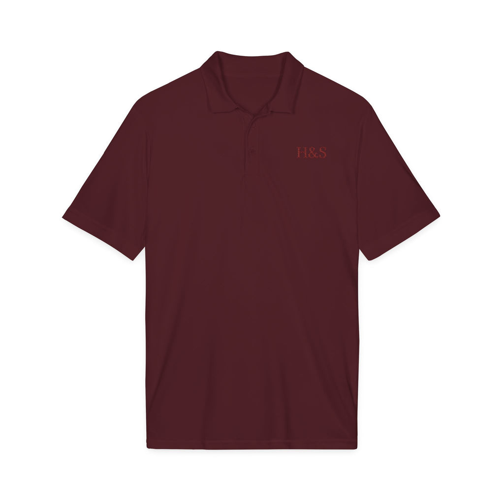 HypeandStitch Men's Embroidered Polo Shirt – Maroon