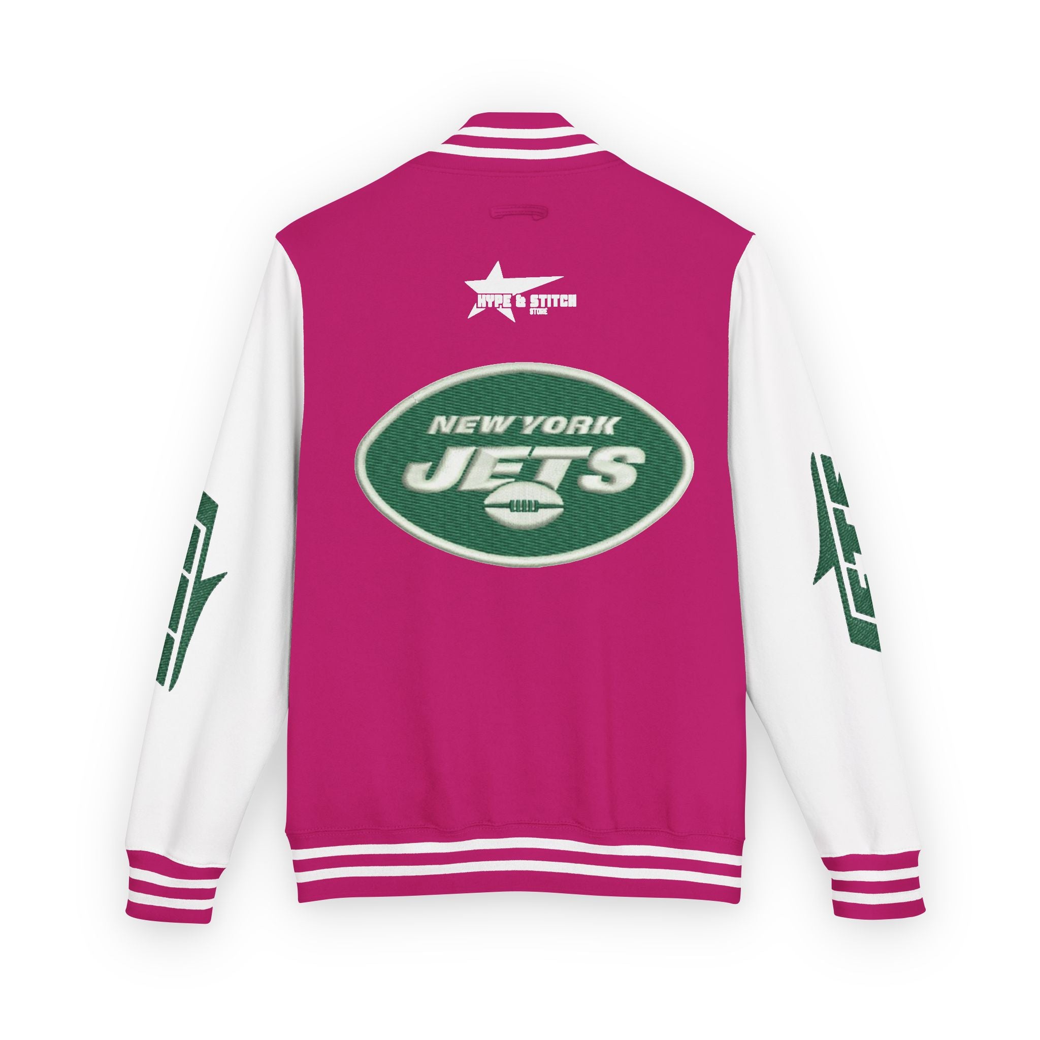 New York Jets Heavyweight Fan Varsity Jacket